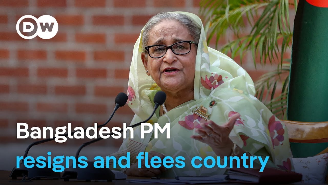 Demonstrators storm the palace of Prime Minister Hasina | DW News