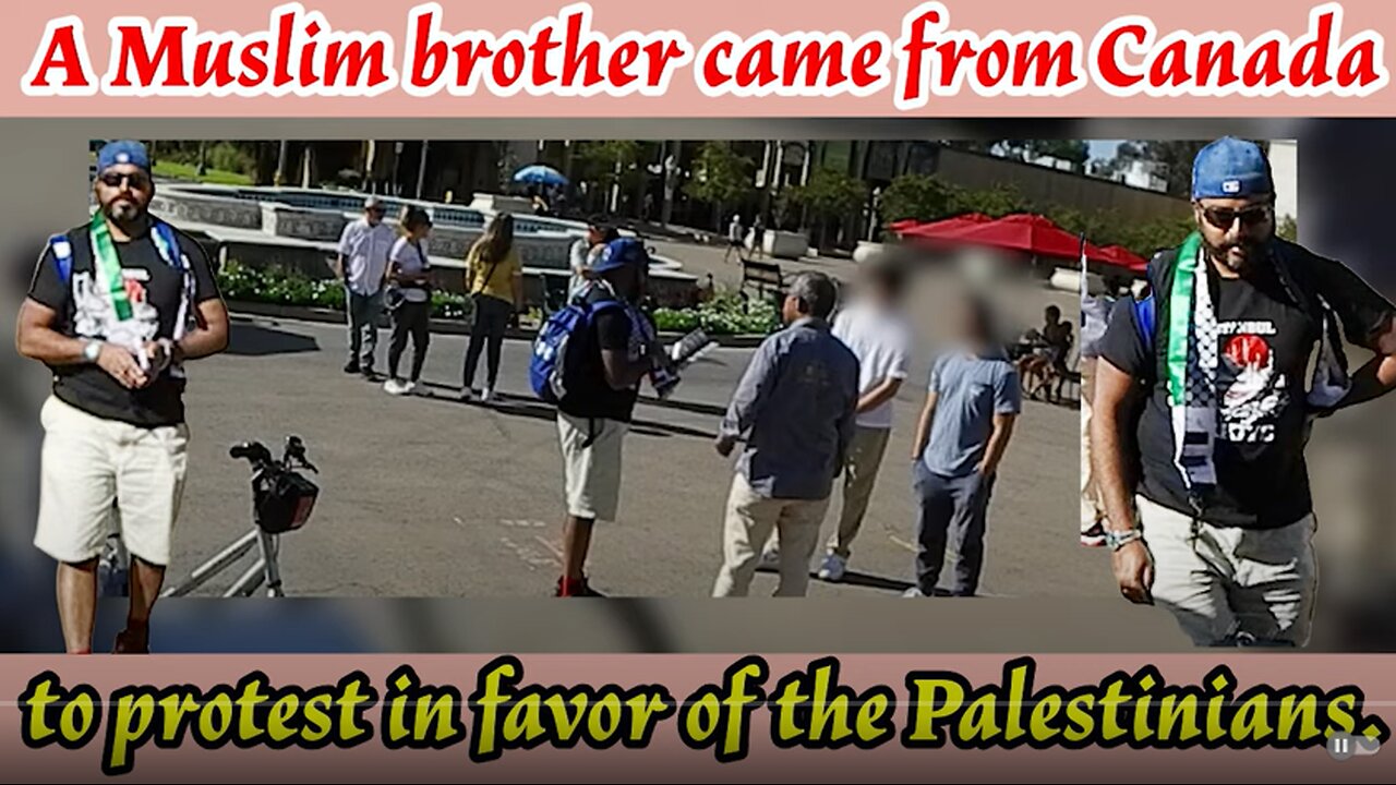 Muslim Brother's Bold Protest for Palestinians in Balboa Park