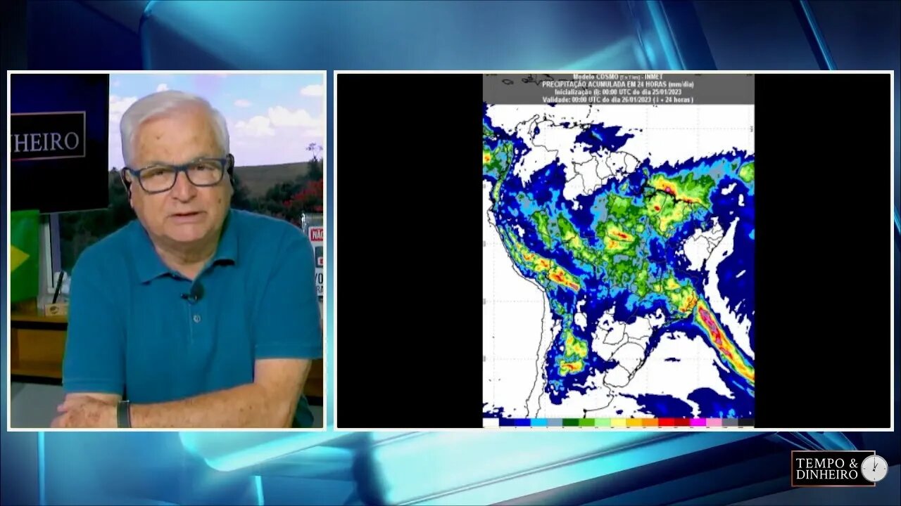 Previsão do tempo mantém alerta de chuvas intensas no centro-norte e forte calor no Sul