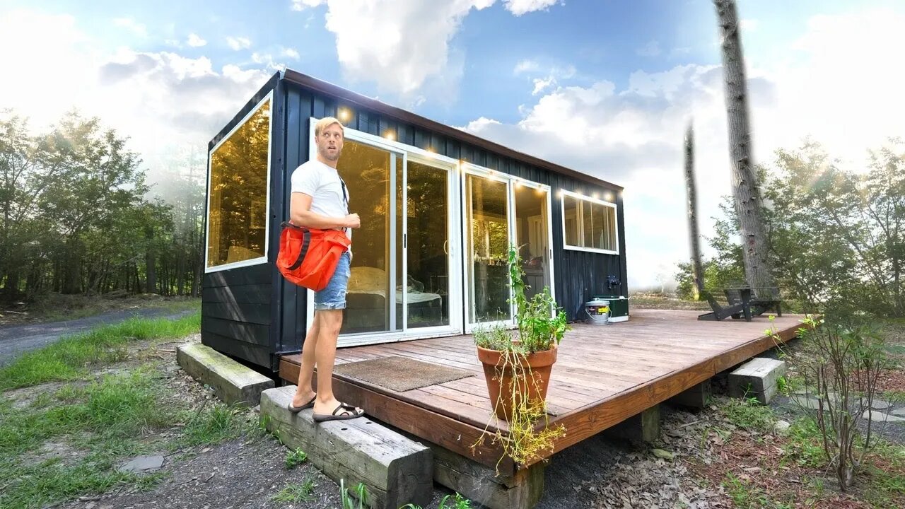 Living In a Shipping-Container In The Mountains…