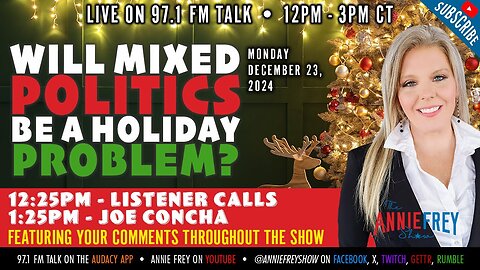 HOLIDAY GREETINGS: Mixed politics with mixed company