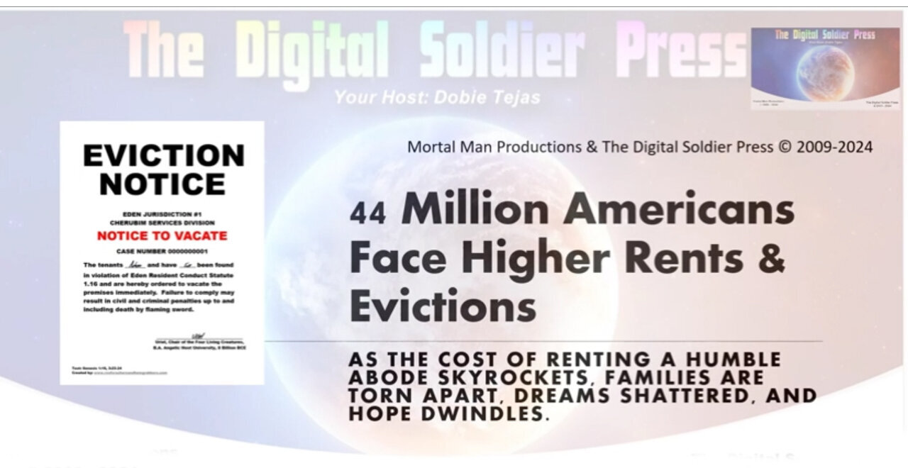 44 Million Americans Are Facing Higher Rents And Evictions - 3/31/24..