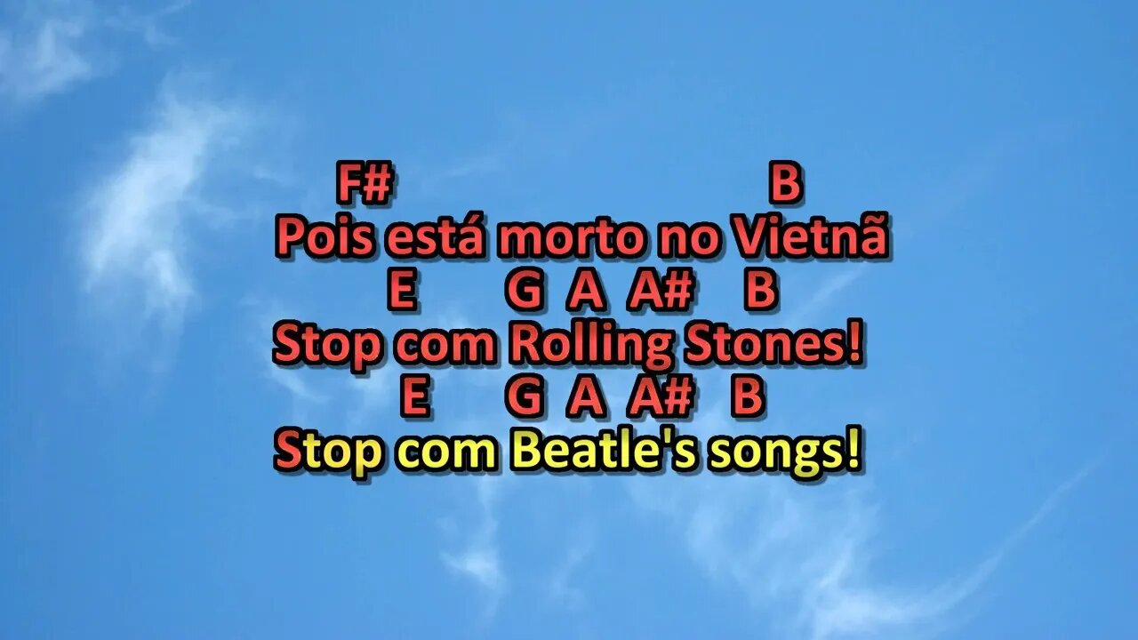 Era Um Garoto Que Como Eu Amava Os Beatles E Os Rolling Stones karaoke playback