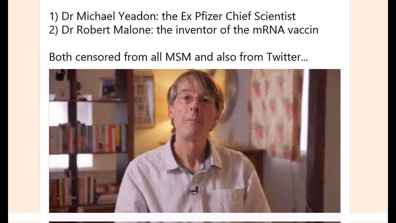 A Final Warning from Former Pfizer Chief Scientist Michael Yeadon