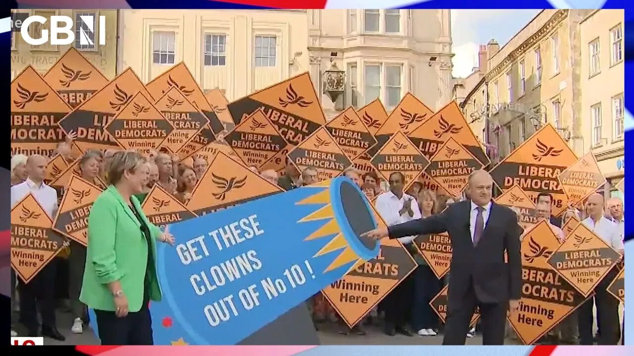 LibDems fire 'the CLOWNS' out of No.10 with victory stunt