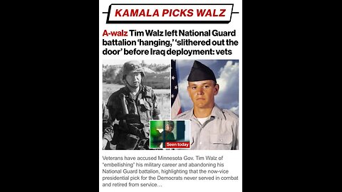 liberal satanic Democrat cult FREAKING OUT Over Stolen Valor Accusations, democrat Tim Walz PANICS