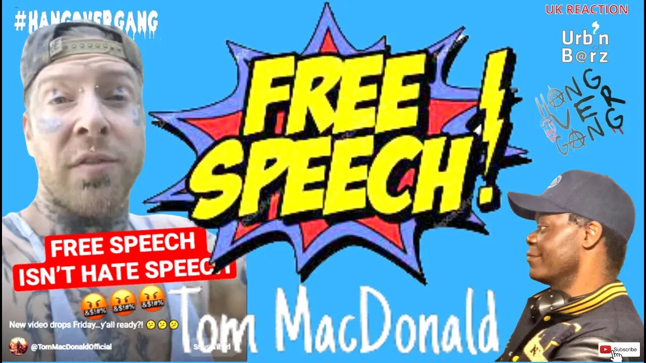 😊 Urb'n Barz reacts to TOM MACDONALD on Free Speech - SKIT