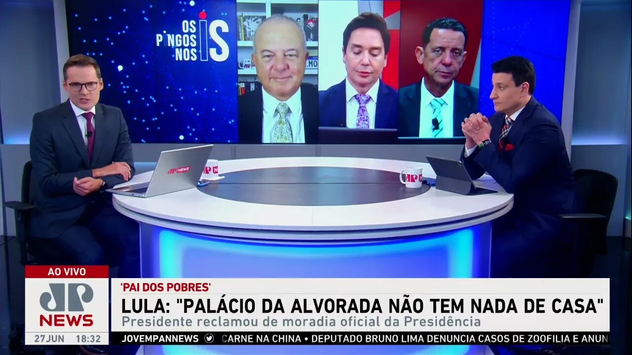 Em live, Lula reclama das acomodações e comida do Palácio da Alvorada