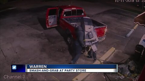 Smash-and-grab at party store