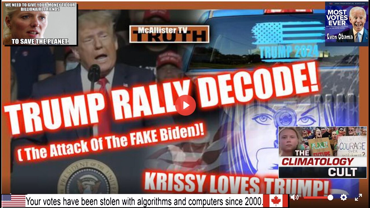 TRUMP OHIO RALLY DECODE! STOCK DROP MARKER? FAKE BIDEN! KRISSY LOVES TRUMP!