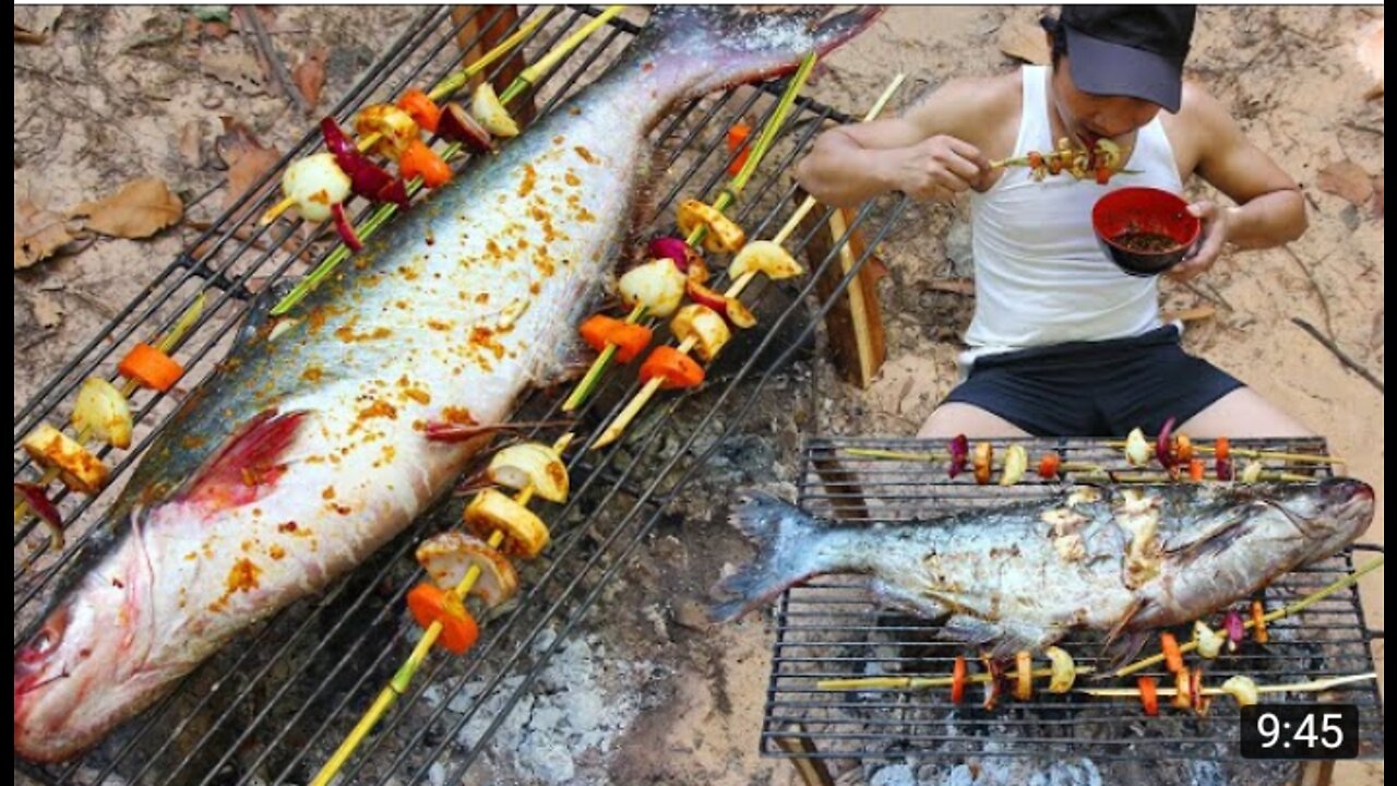 How do you cook fish outdoors