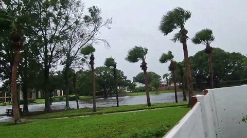 A lake, where a road used to be.