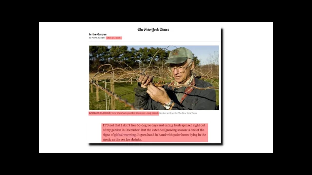 “What We Suspect To Be Global Warming”