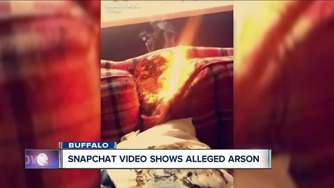 Snapchat video shows alleged arson