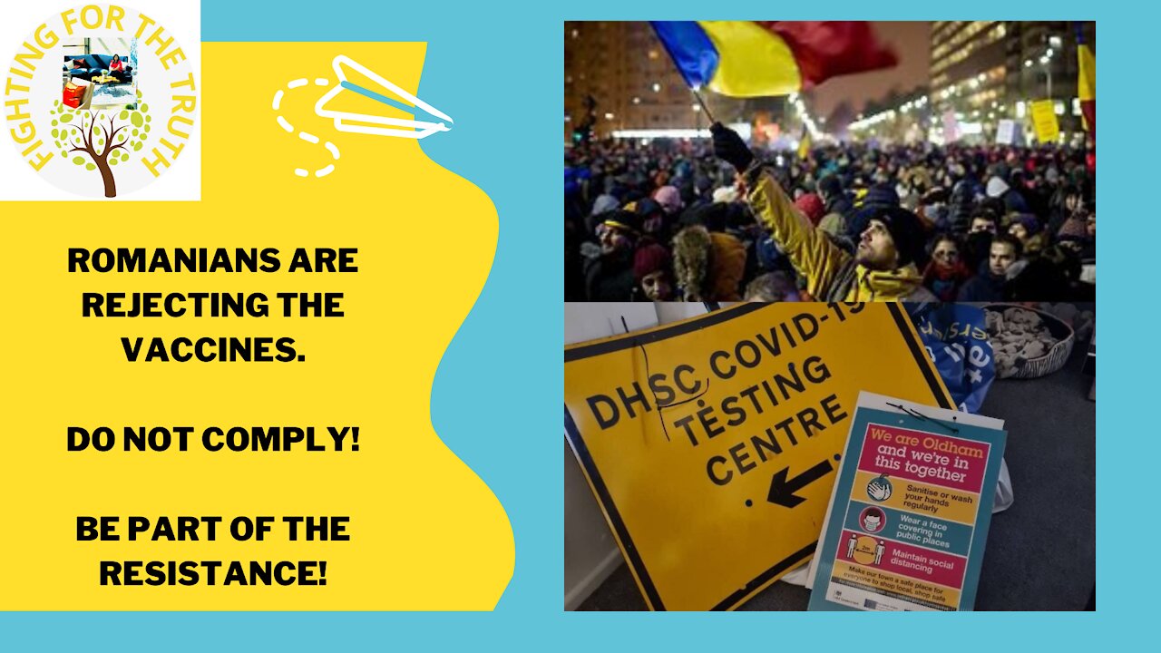 ROMANIANS REJECTING THE JABS - DO NOT COMPLY - THE BEAST IS COMING!