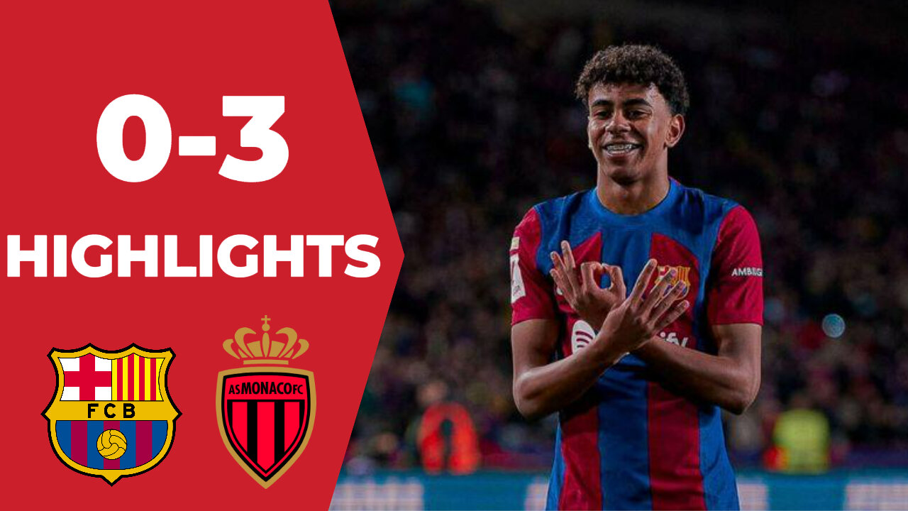 Barcelona vs Monaco | 0-3 | Crazy Match | 2024 Highlights | Football