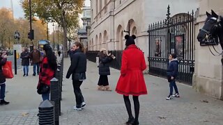 Make way for Minnie mouse #horseguardsparade