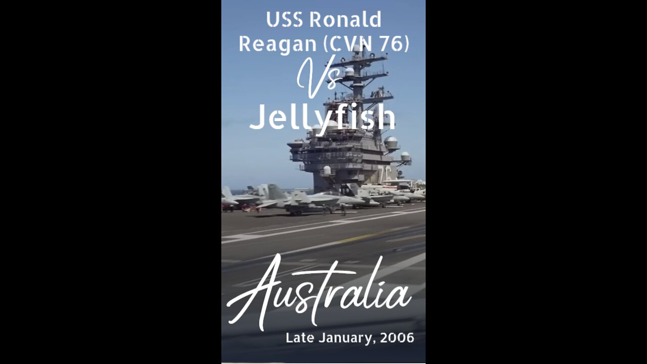 USS Ronald Reagan vs Jellyfish
