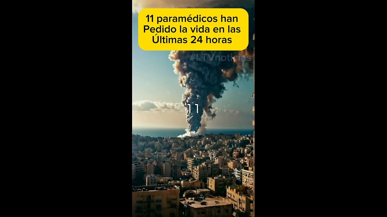 11 paramédicos han perdido la vida en tan solo 24 horas. Los intensos bombardeos israelíes