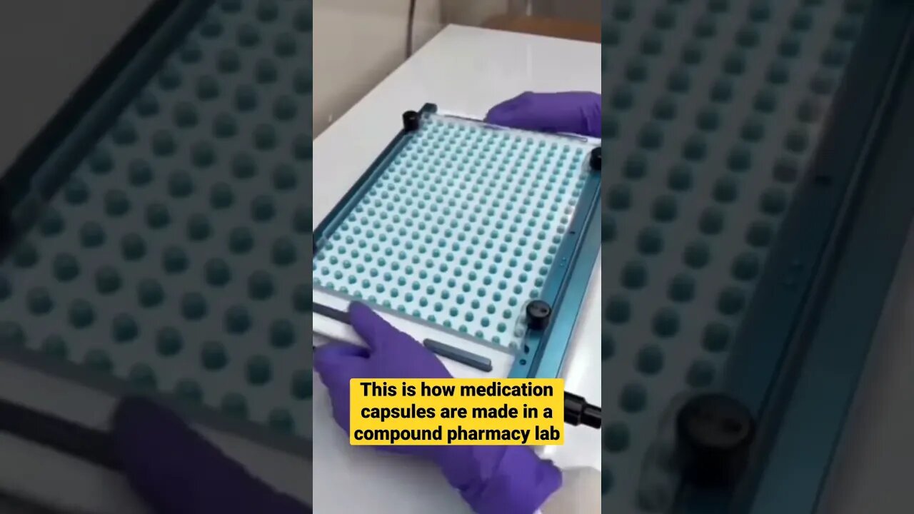 This is how medication capsules are made in a compound pharmacy lab