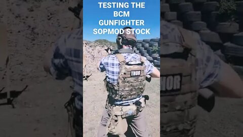 How to First Test Your New BCMGUNFIGHTER SOPMOD Stock #shorts