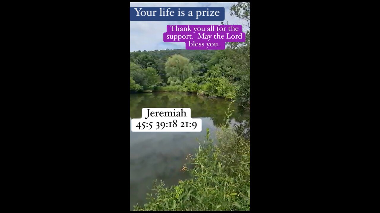 God has given us our life as a prize. Jeremiah 45:5 39:18 21:9 #shorts #bible #Jesus