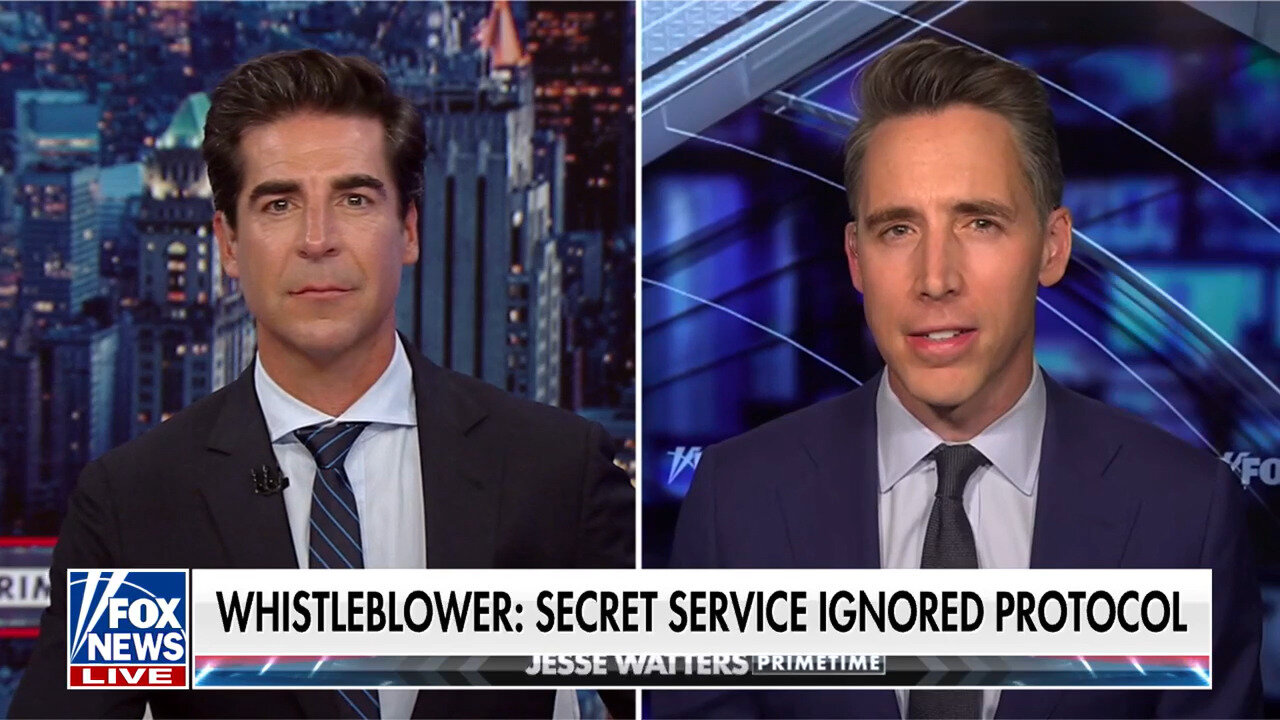 Josh Hawley: Whistleblowers Say This Was 'Out Of Protocol' During 2nd Trump Assassination Attempt