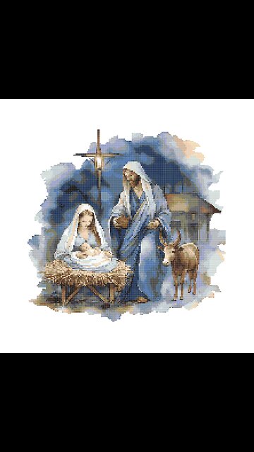 NATIVITY SCENE Cross Stitch Pattern by Welovit Cross Stitch | welovit.net | #welovit #crossstitch