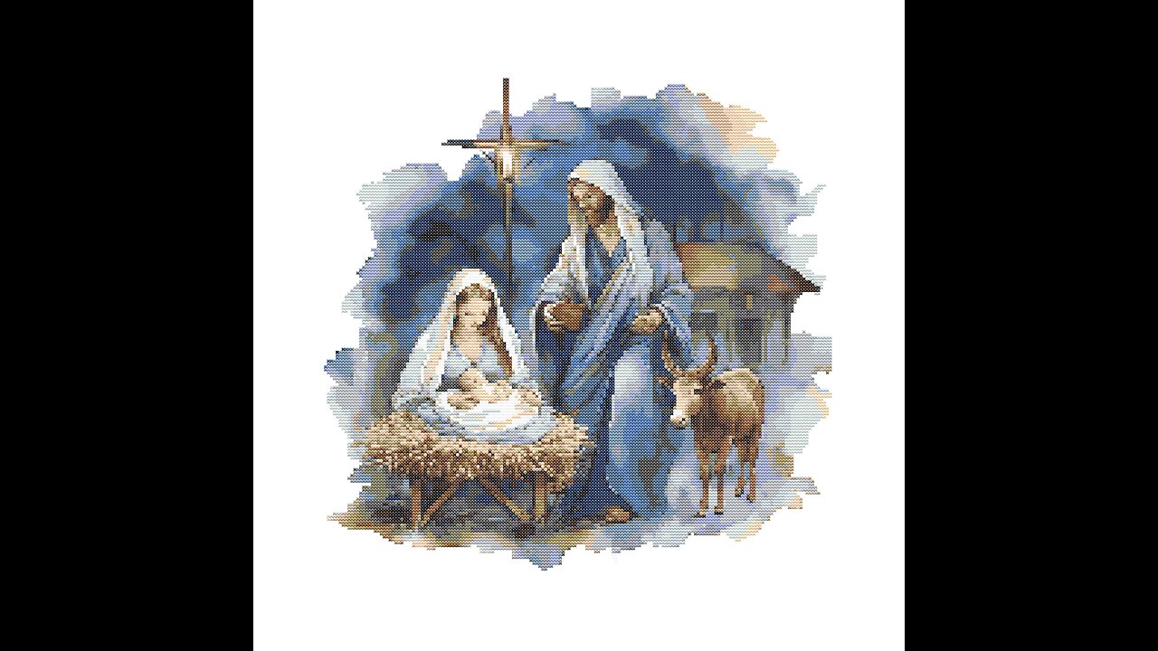 NATIVITY SCENE Cross Stitch Pattern by Welovit Cross Stitch | welovit.net | #welovit #crossstitch