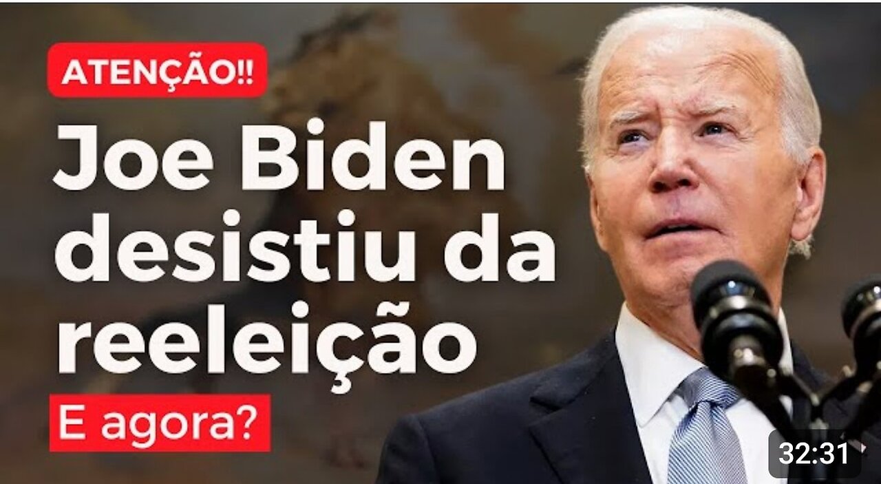 Biden anuncia sua desistĂȘncia! O que esperar a partir de agora?