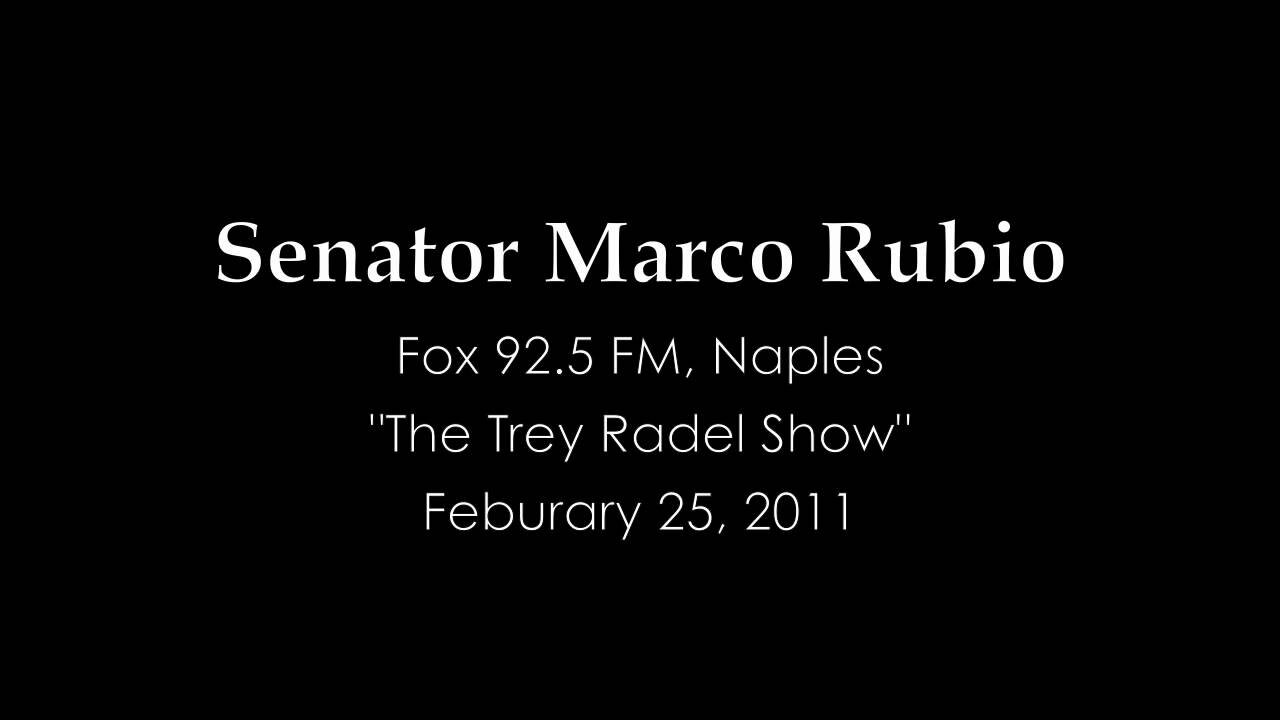 Sen Rubio: U.S. Response On Libya Inadequate