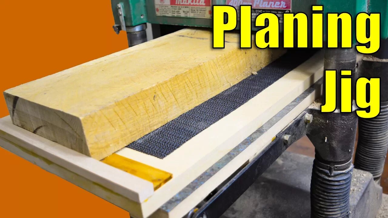 Planing Jig - How to Use Your Planer to Joint Wood | Woodworking Jig