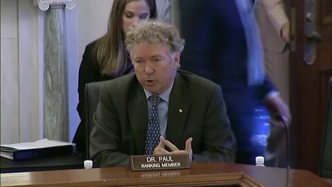 Dr. Rand Paul Remarks At Small Business And Entrepreneurship Committee Hearing - April 27, 2022