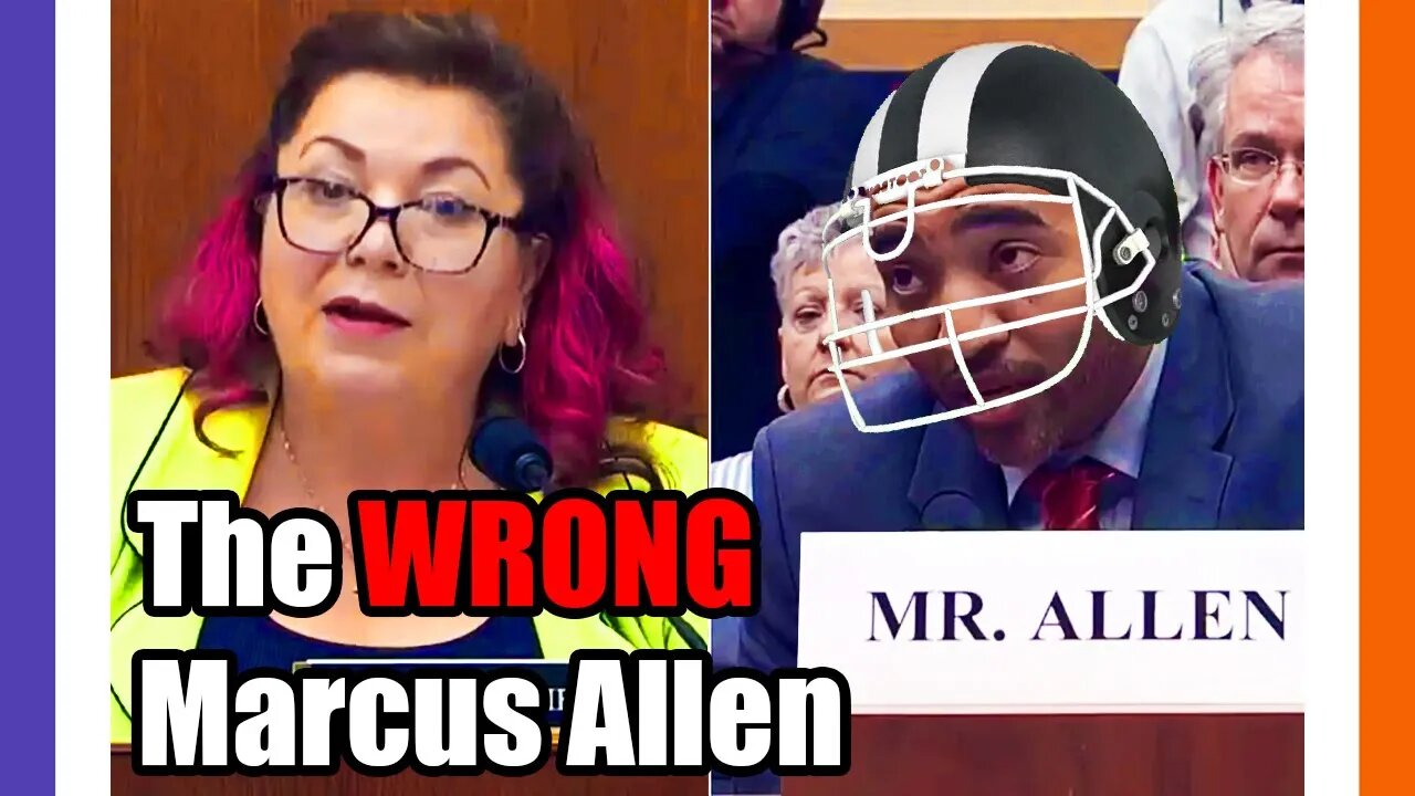 Dummycrat Grills The Wrong Marcus Allen🤦‍♂️🤦‍♀️ 🟠⚪🟣 The NPC Show