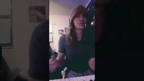 Playing piano and singing at the same time!