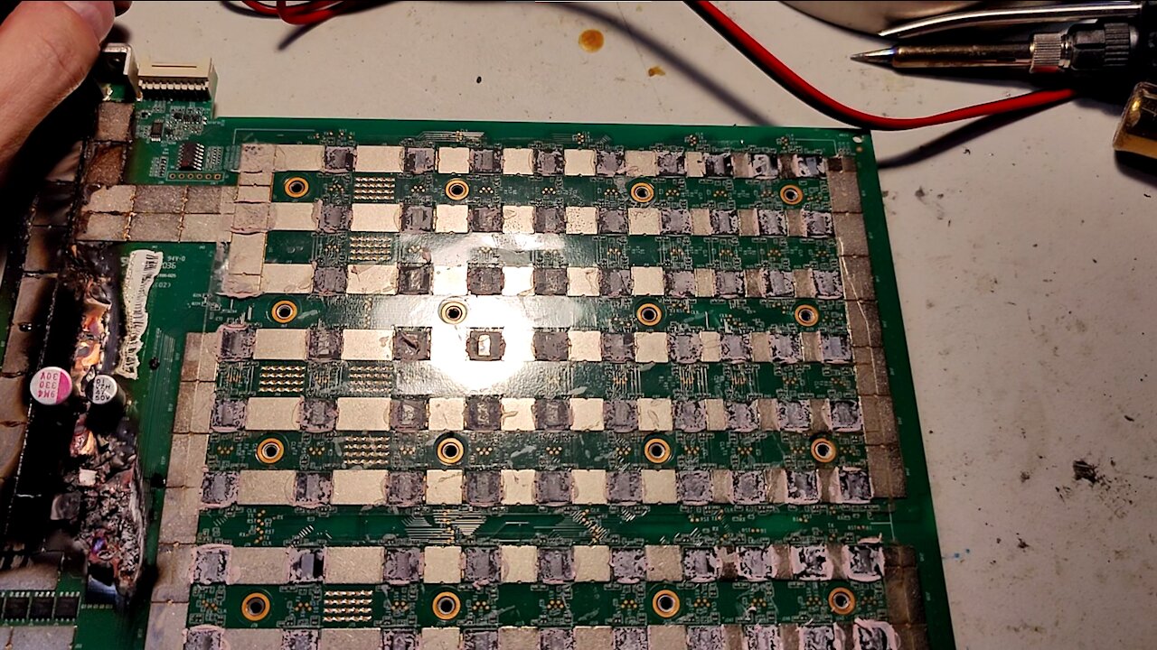 Bitcoin Mining Farm - S19 Pro Hash board Overview, Taken Apart