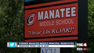 Manatee Middle School Principal reinstated