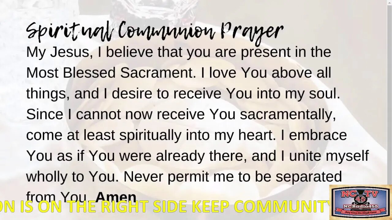 NCTV45 CATHOLIC MASS HOLY SPIRIT PARISH (ST VITUS) 9:00 AM TUESDAY DEC 27 2022