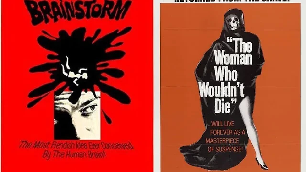 Brainstorm (1965) & The Woman Who Wouldn't Die (1965) Double Feature trailers