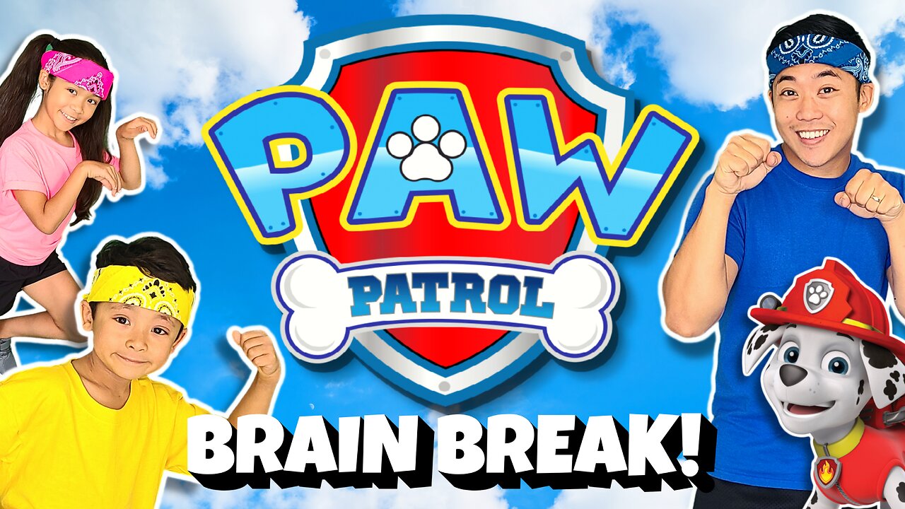 🐾 PAW PATROL Kids Workout | Funny Brain Break + a real DOG!