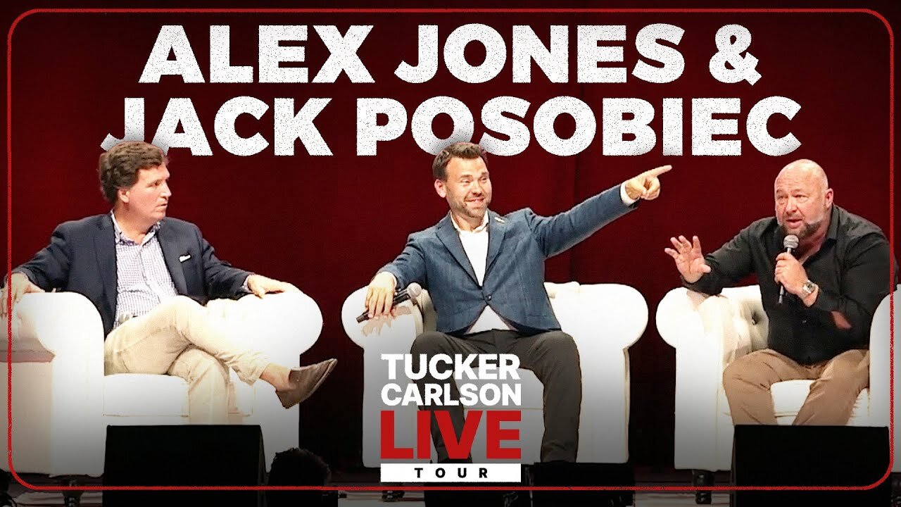 Alex Jones and Jack Posobiec LIVE on Tucker Carlson's Tour: The Trump Bounty, Oprah and Diddy, and Why War Makes Kamala Happy! (9/24/24)