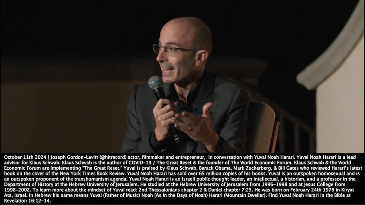 Yuval Noah Harari | "Lenin's Only Job Before He Became Soviet Dictator Was Editor of the Newspaper Iskra. Benito Mussolini Was Editor of Avanti & Then He Was Promoted from Editor of Avanti to Dictator of Italy." - October 11th 2024