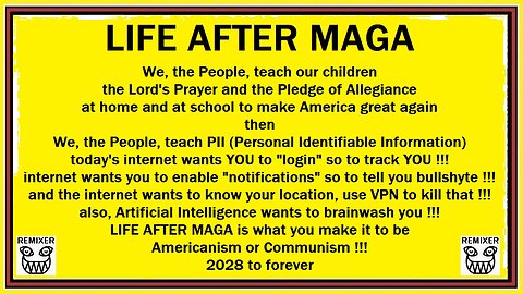 LIFE AFTER MAGA