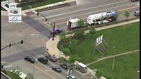 Police respond to crash involving RTA bus