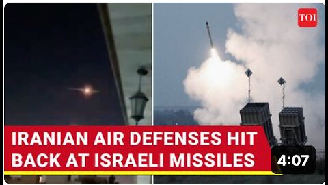 Iran 'Shoots Down' Israeli Missiles Over Tehran