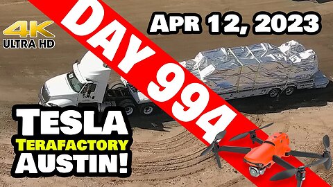 WHAT IS THIS AT GIGA TEXAS?! - Tesla Gigafactory Austin 4K Day 994 - 4/12/23 - Tesla Terafactory TX