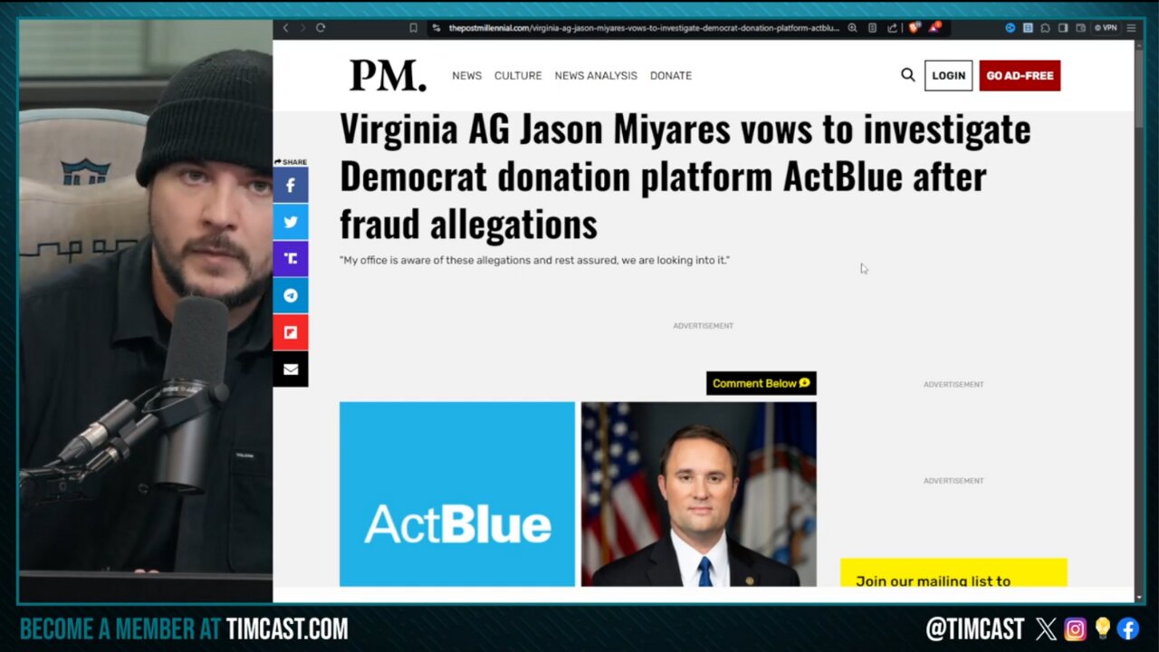 Virginia AG Vows To Investigate ActBlue Donation Scandal, James O'Keefe Uncovers ONDATION LAUNDERING