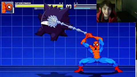 Spider Man VS Gengar The Ghost Type Pokemon In An Epic Battle In The MUGEN Video Game With