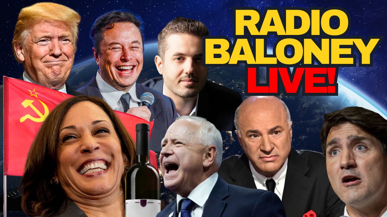 Radio Baloney Live! Trump Plane Malfunction, X And Rumble Win, Kamala, Tim Walz, Rogan, X Review