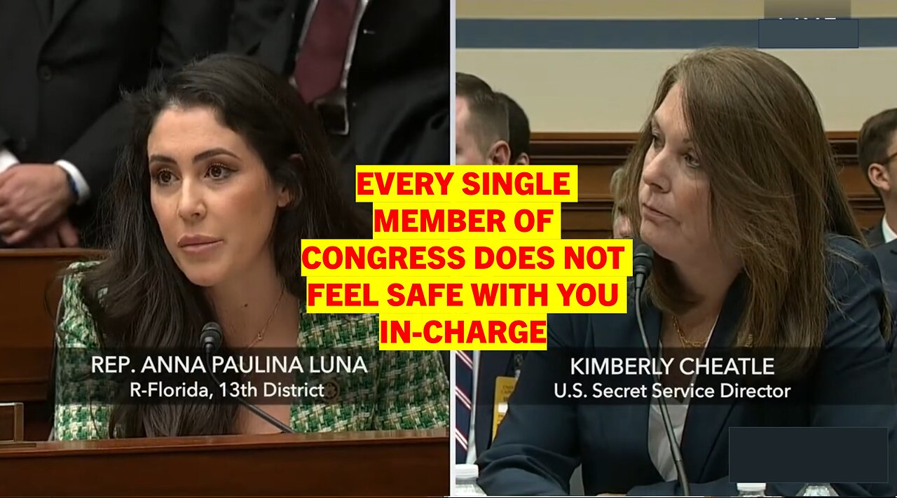 Rep. Anna Paulina Luna (R-FL): Every Single Member of Congress Does Not Feel Safe With You In-Charge